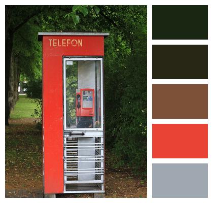 Telefon Red Telephone Booth Image